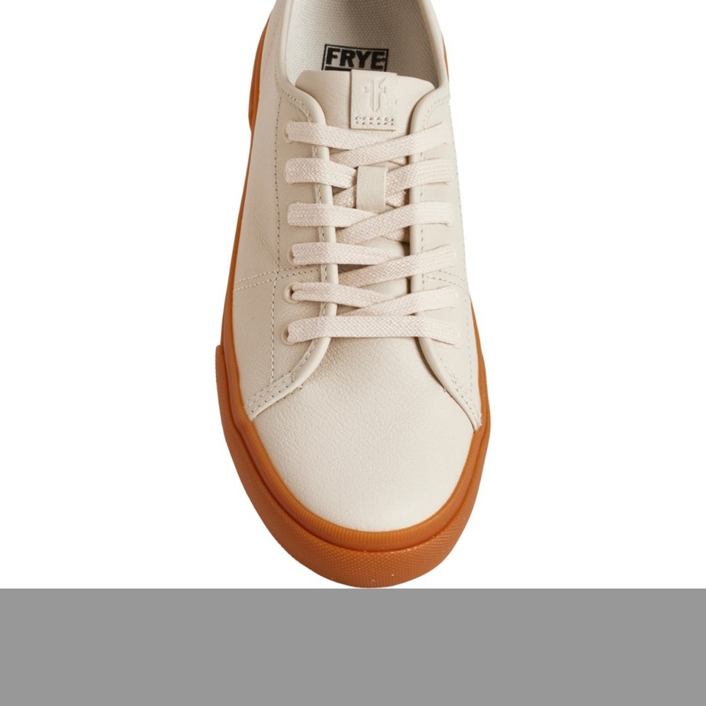 Frye women's White and Tan Sneakers - Picture 10 of 11
